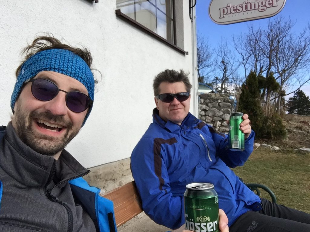 Enjoying some refreshment "Eicherthütte"