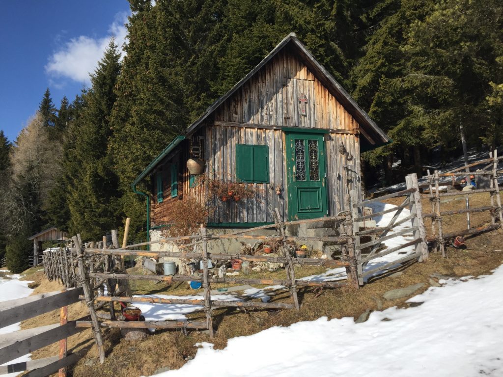 Beautiful alpine hut