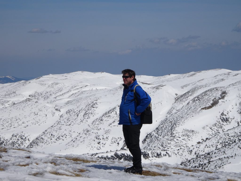 Robert enjoys the impressive winter landscape