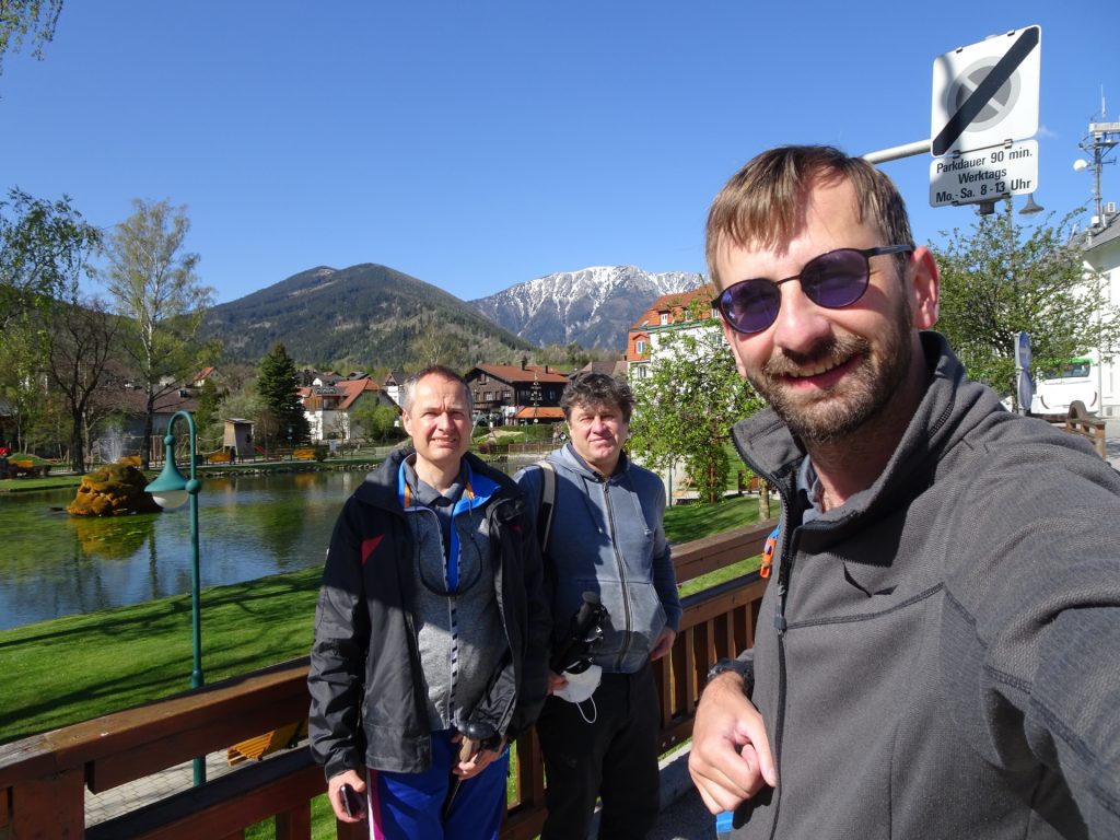 Herbert, Robert and Stefan at the small lake in Puchberg