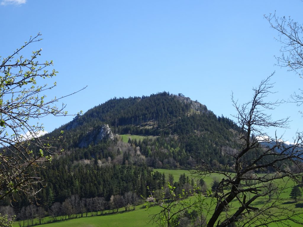 View towards the "Gelände" (with the "Hausstein" in front)