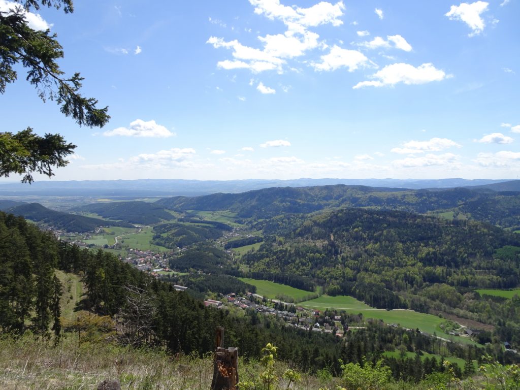 View from the trail up to "Gelände"