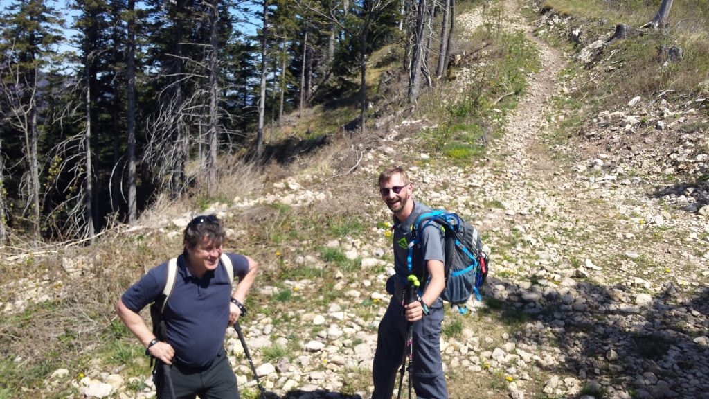 Robert and Stefan enjoy the hike