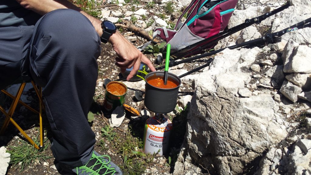 A goulash soup as starter