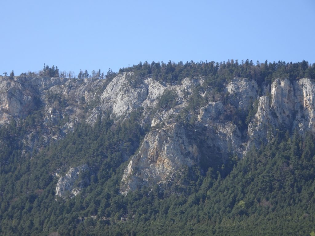 The "Gebirgsvereinssteig" (D) zoomed in