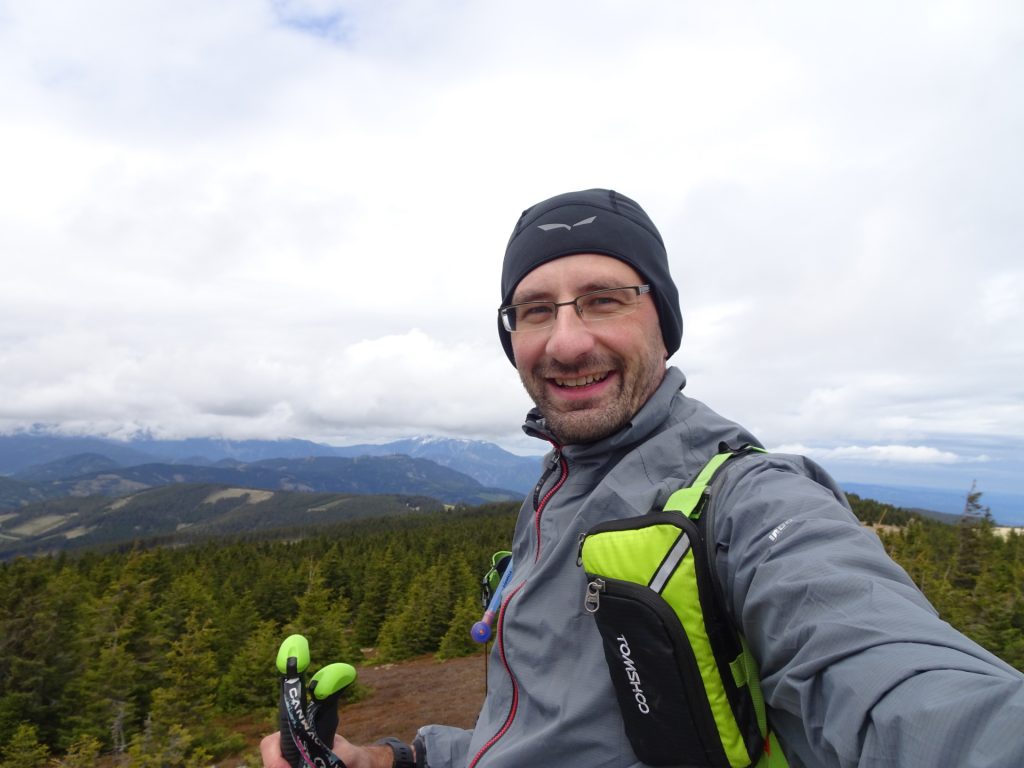 Stefan enjoys the view from "Umschussriegel"