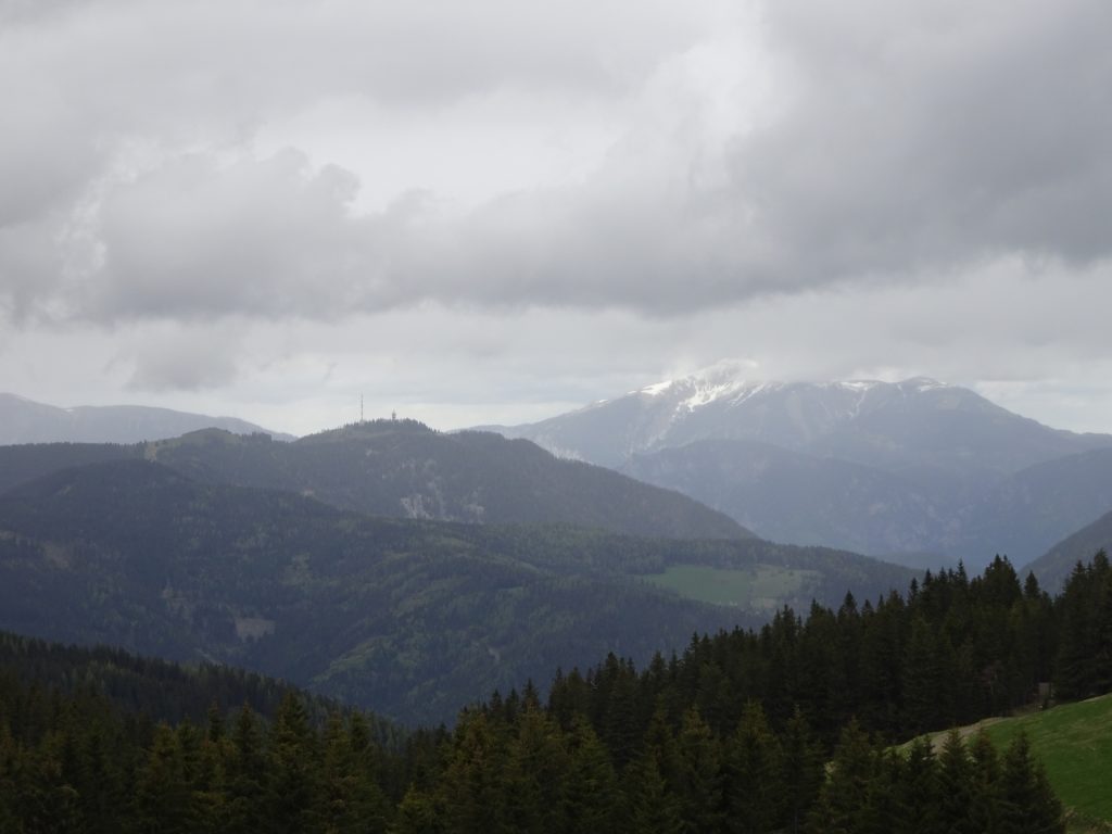 View towards "Semmering" and "Schneeberg" from the "Kranichberger Schwaig"