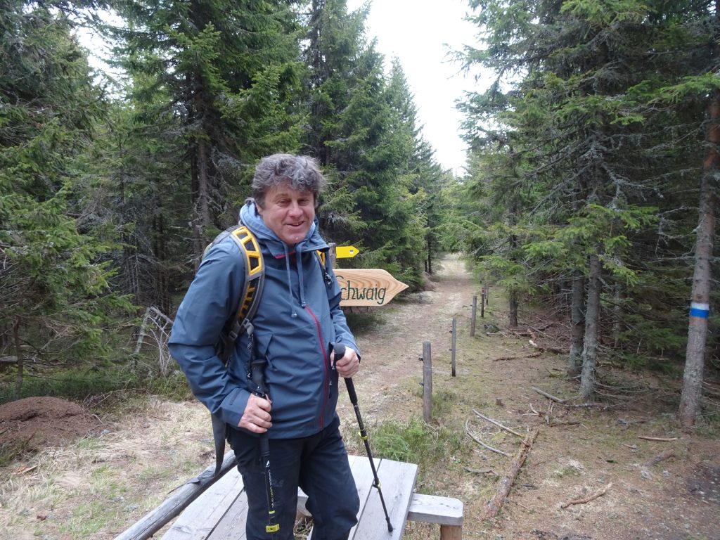 Robert at the crossing towards "Feistritzer Schwaig"