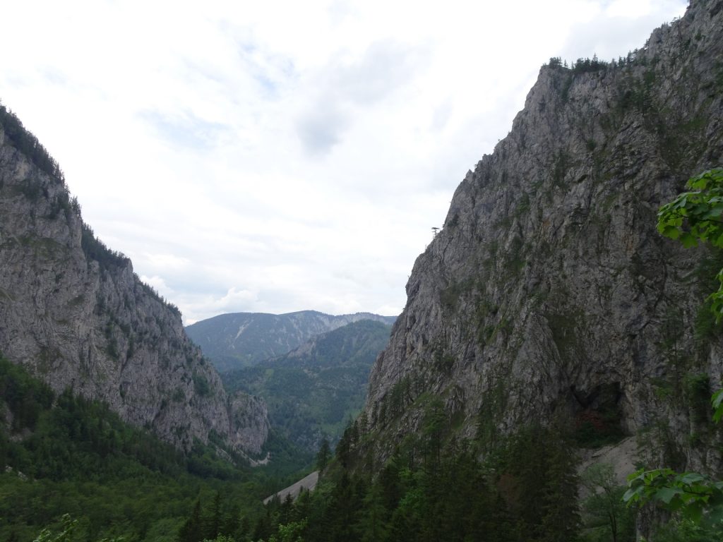 View into "Höllental"