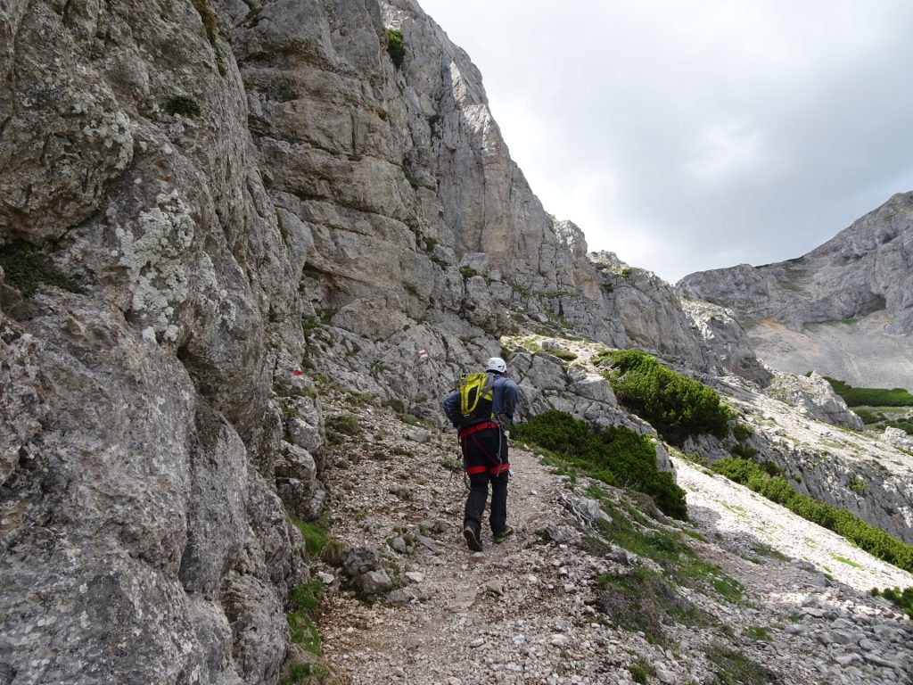 Easy climbing part (A) at "Karl Kantner Steig"