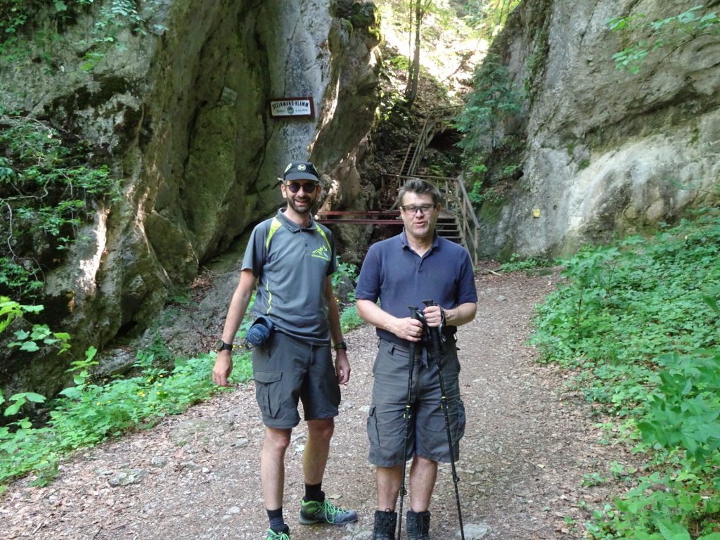 Stefan and Robert at the begin of "Steinwandklamm"