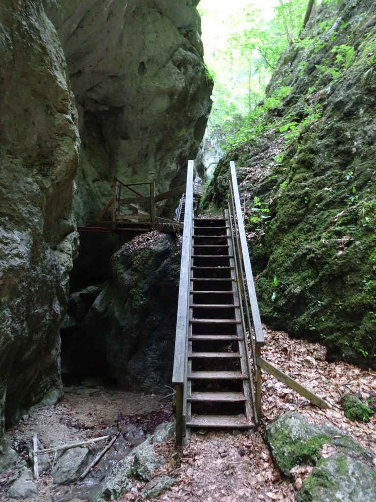 Hiking up "Steinwandklamm"