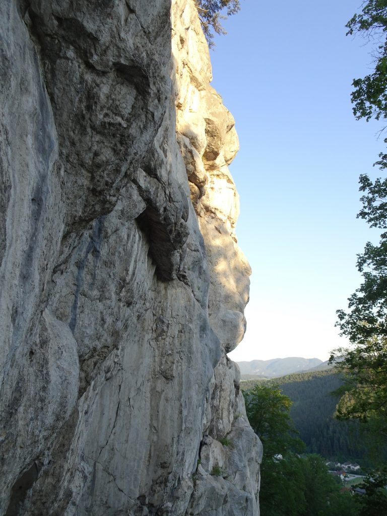 Impressive climbing routes of "Hausstein"