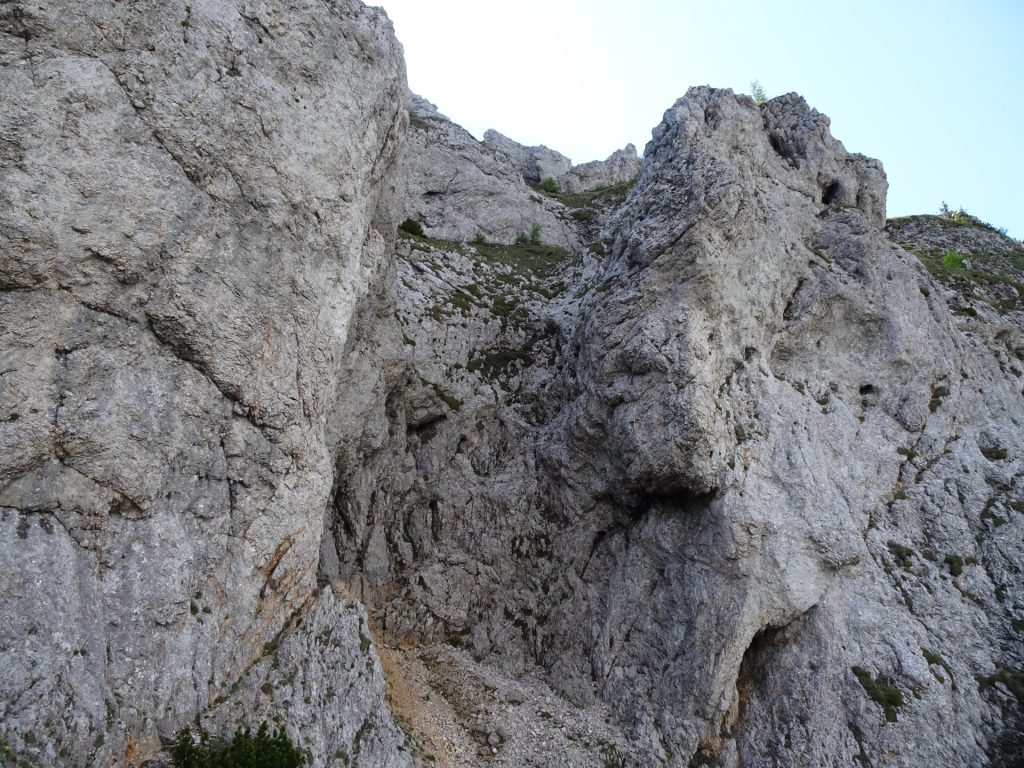 View from the "Zahmes Gamseck" via ferrata