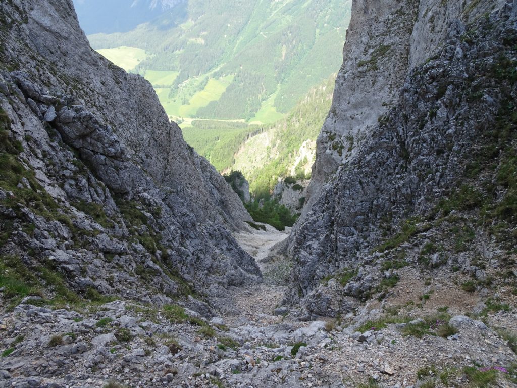 View from the "Zahmes Gamseck" via ferrata