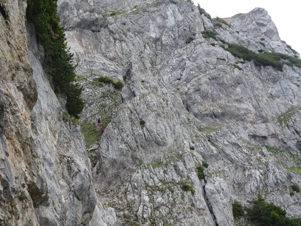 The "Fuchsloch-Steig" (UIAA II-)