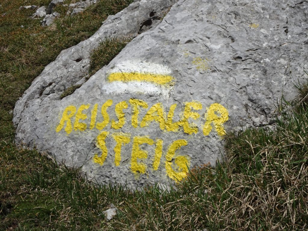 Descending via "Reißtalersteig"