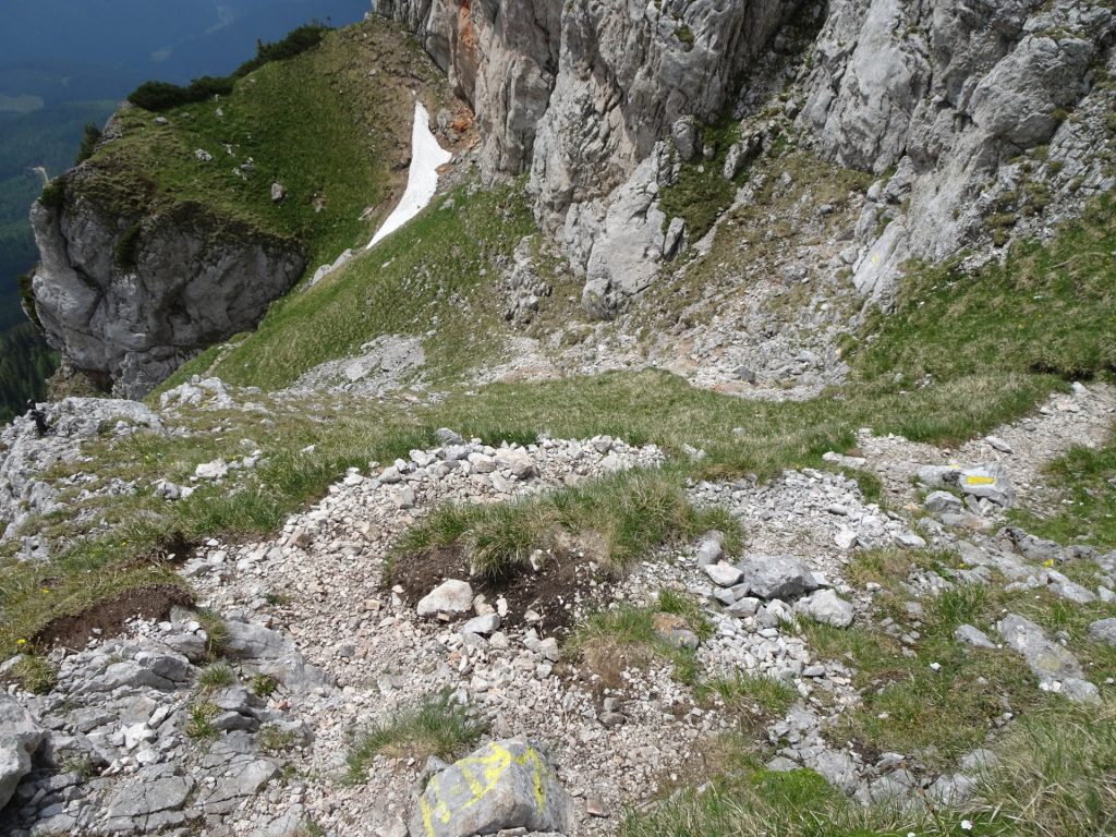 Descending via "Reißtalersteig"