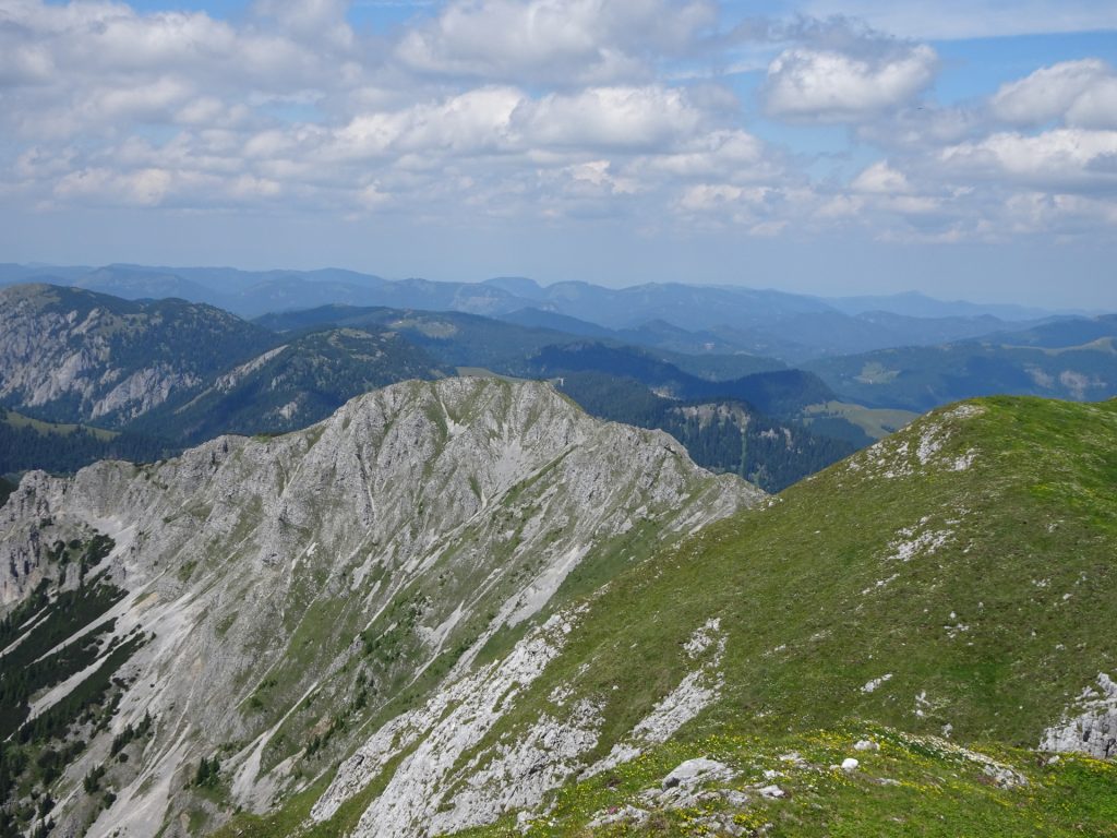 The "Wildkamm" seen from the "Hohe Veitsch" summit