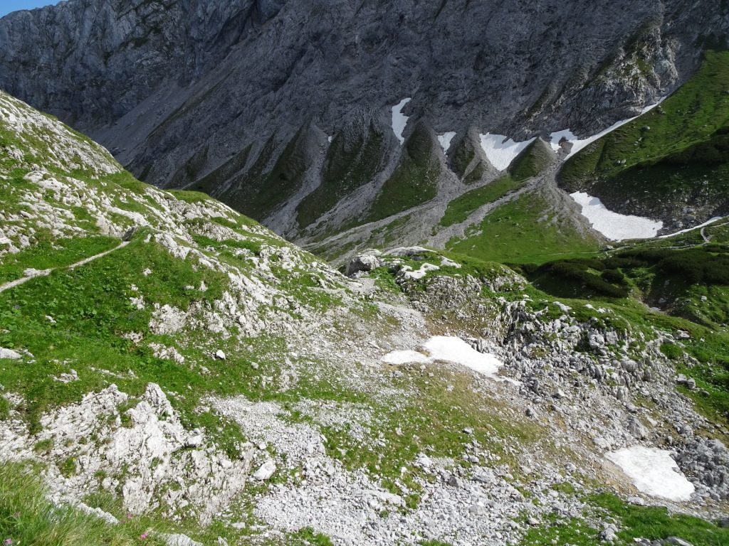 Descending via "Graf-Meran-Steig"
