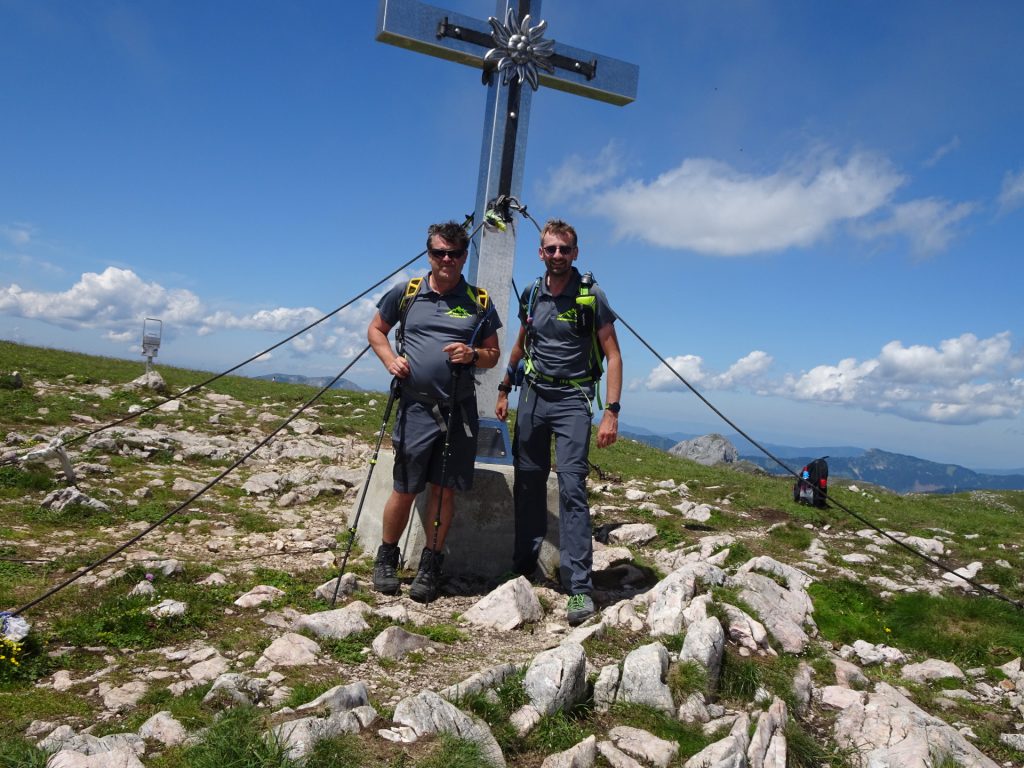 Robert and Stefan at the summit of "Windberg"