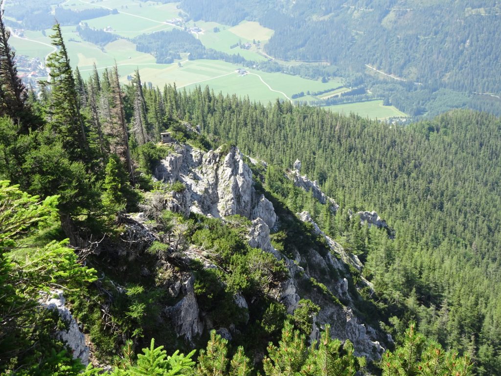 View back from "Windscharte" (towards the viewing point)