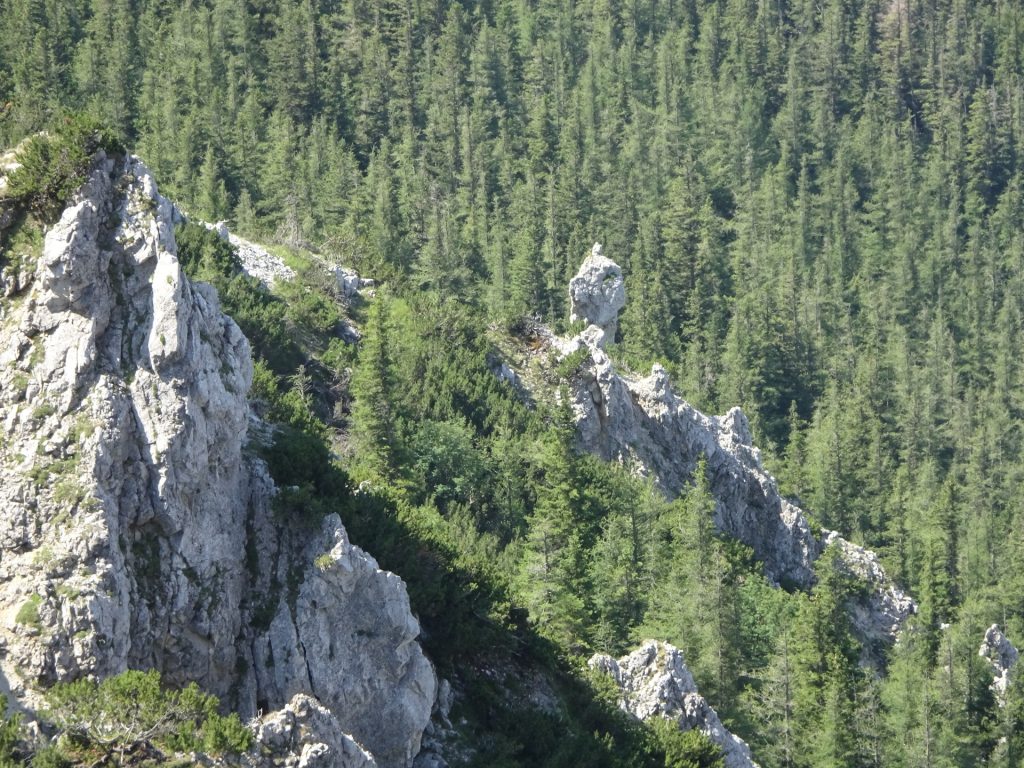 Amazing rock formation seen from "Windscharte"