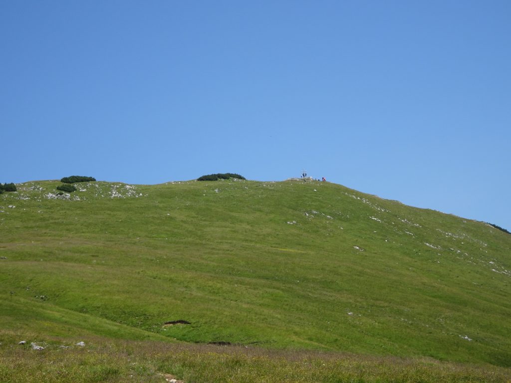 The summit of "Messnerin" becomes visible