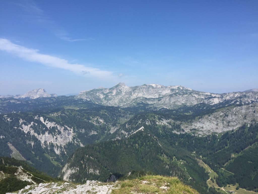 The "Brandstein" (left) and "Ebenstein" seen from "Messnerin"