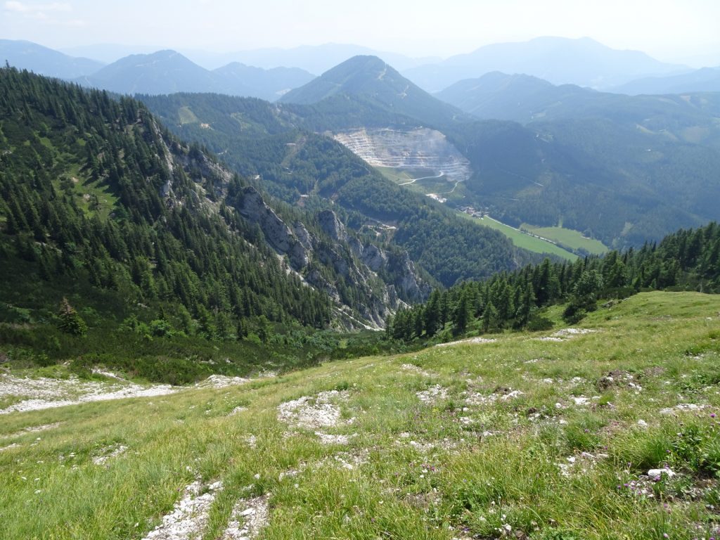 View towards the mining area