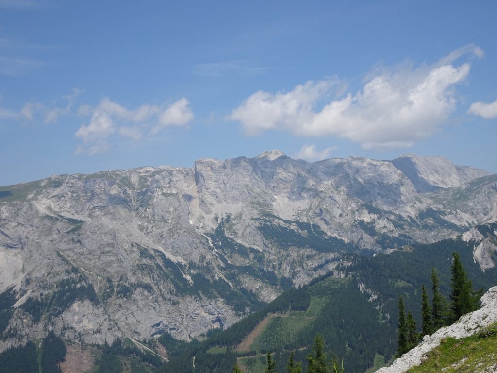 View towards "Hochschwab&quot: group from "Pillsteiner Höhe"