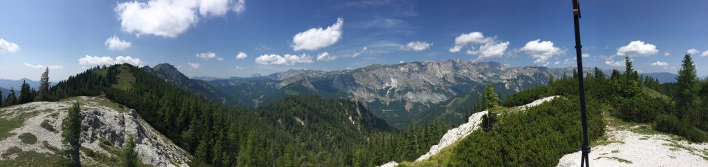 Scenic surround view from "Pillsteiner Höhe"