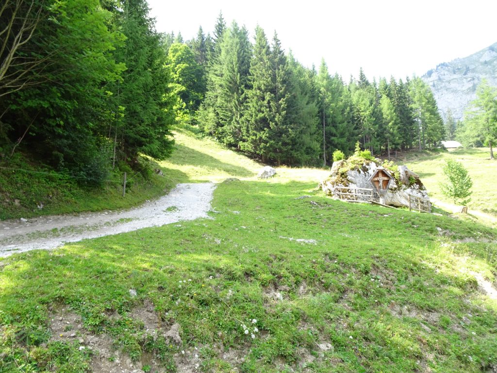 Turn right here and follow the trail up to "Joser-Alm"