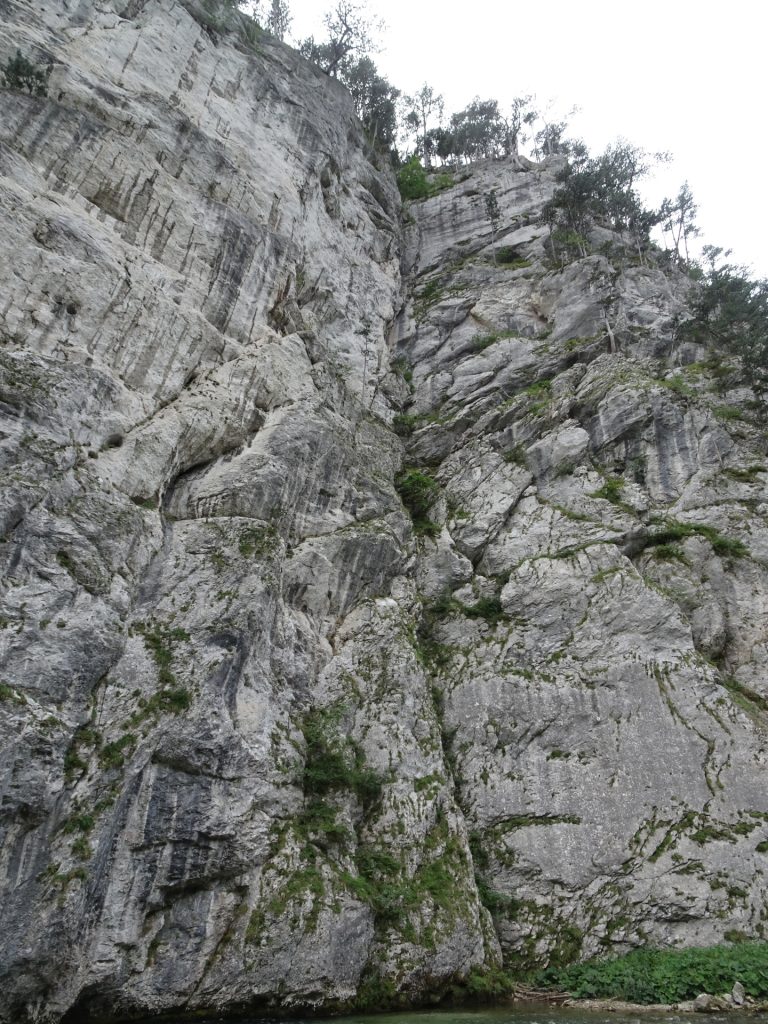 The "Wasserverschneidung" climbing route (UIAA 6+)