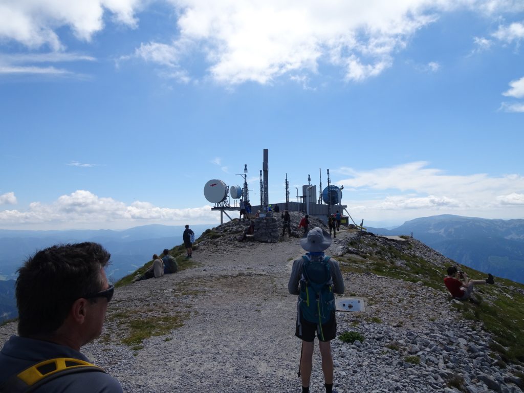 Robert and Herbert at the "Klosterwappen" (highest point of Lower Austria)