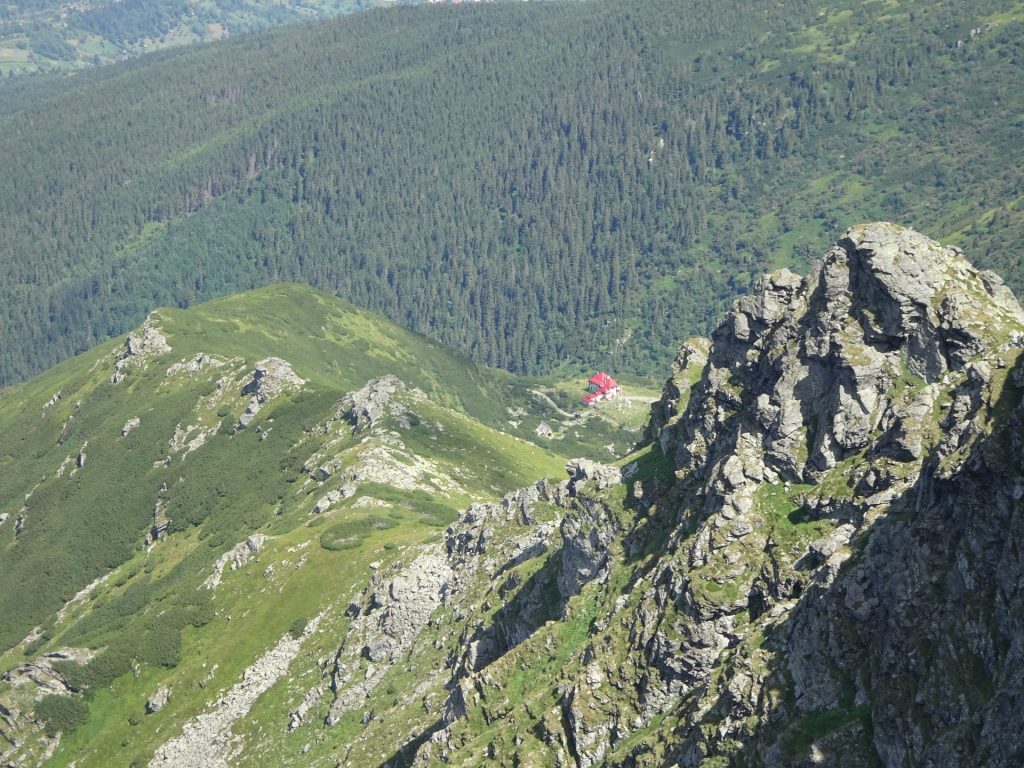 The weather observatory seen from "Pietrosul Rodnei"