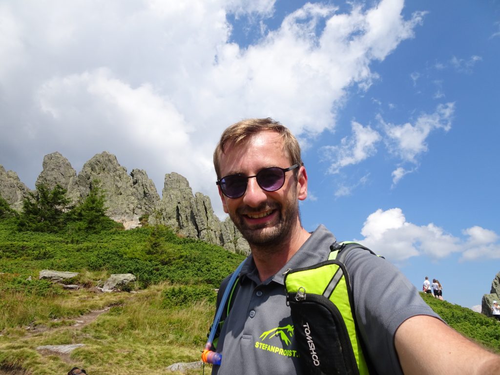 Stefan enjoys the hike to "Creasta Cocoșului"