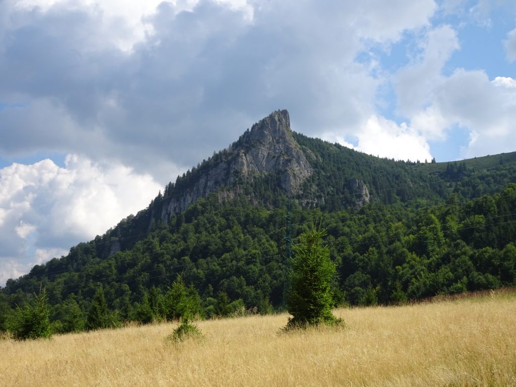 "Creasta Cocoșului" seen from the trail back