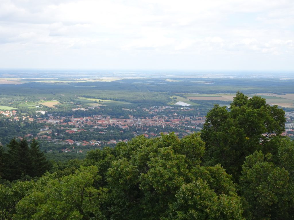 "Kőszeg" seen from "Óház-tető" platform