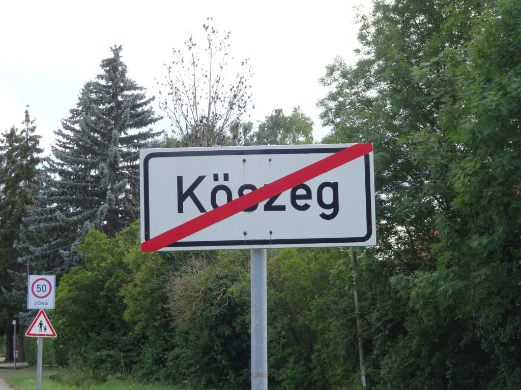 At the city border of "Kőszeg"