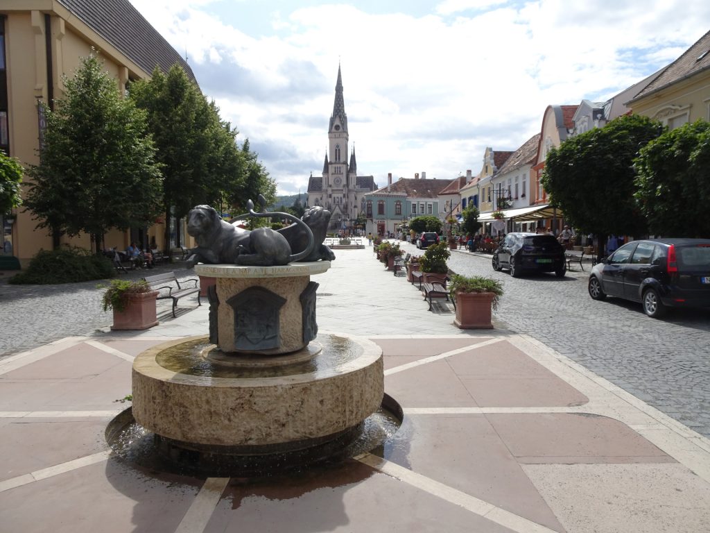 At the main square of "Kőszeg"