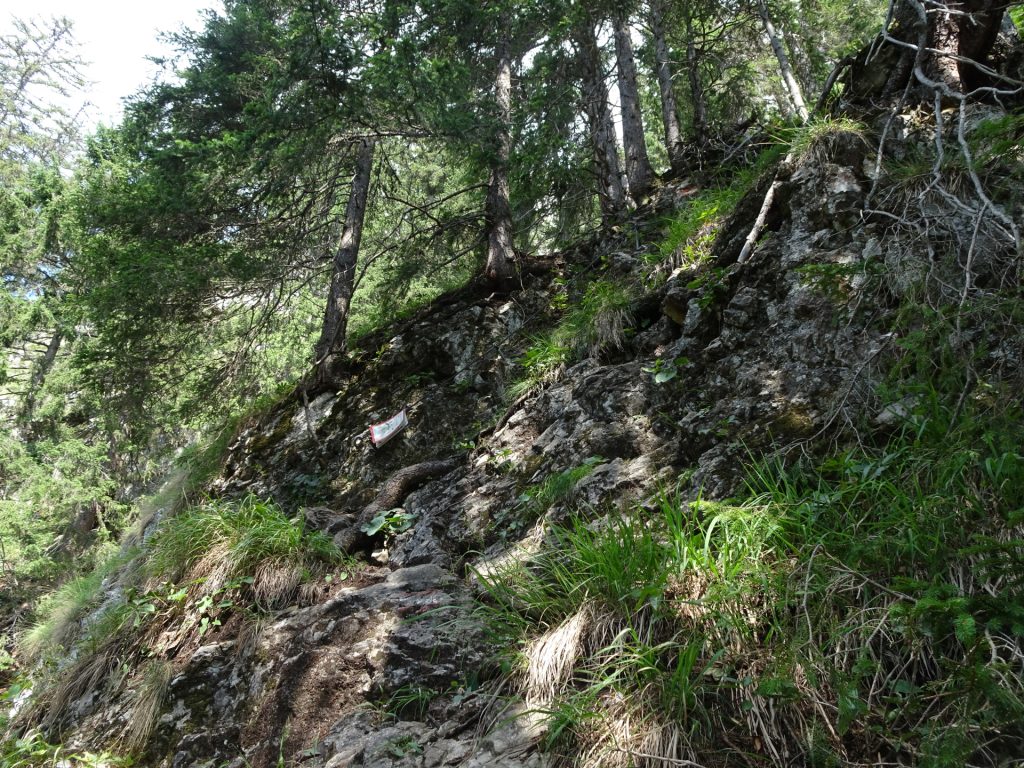 The first part of the Via Ferrata (A)