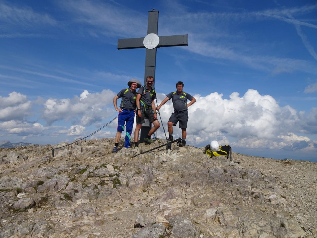 Herbert, Stefan and Robert at the summit of "Eisenerzer Reichenstein"