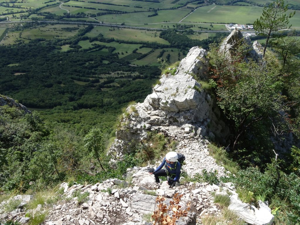 Maria enjoys the view from "Otmarjeva Pot"