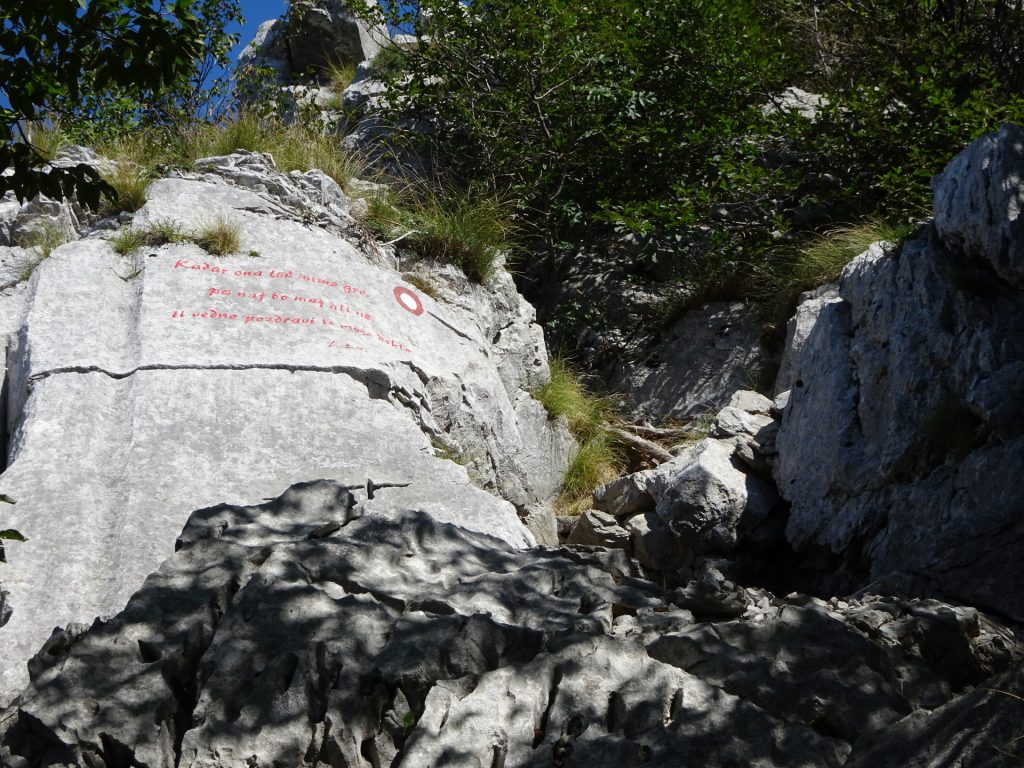Climbing up to the top of "Gradiška Tura"