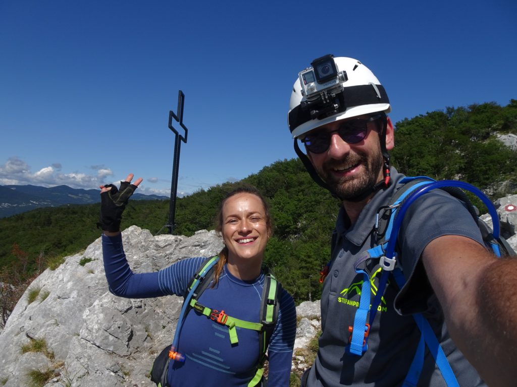 Maria and Stefan at the top of "Gradiška Tura"
