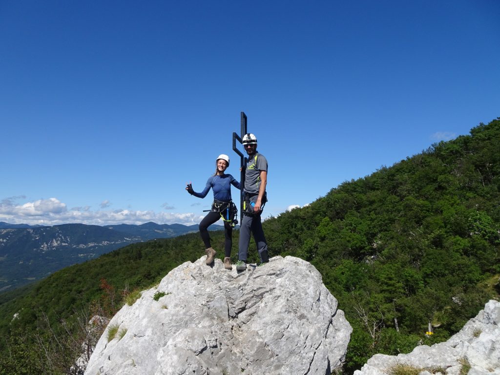 Maria and Stefan at the top of "Gradiška Tura"