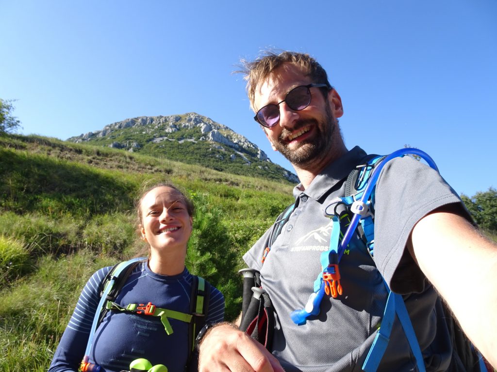 Maria and Stefan in front of "Pleša"