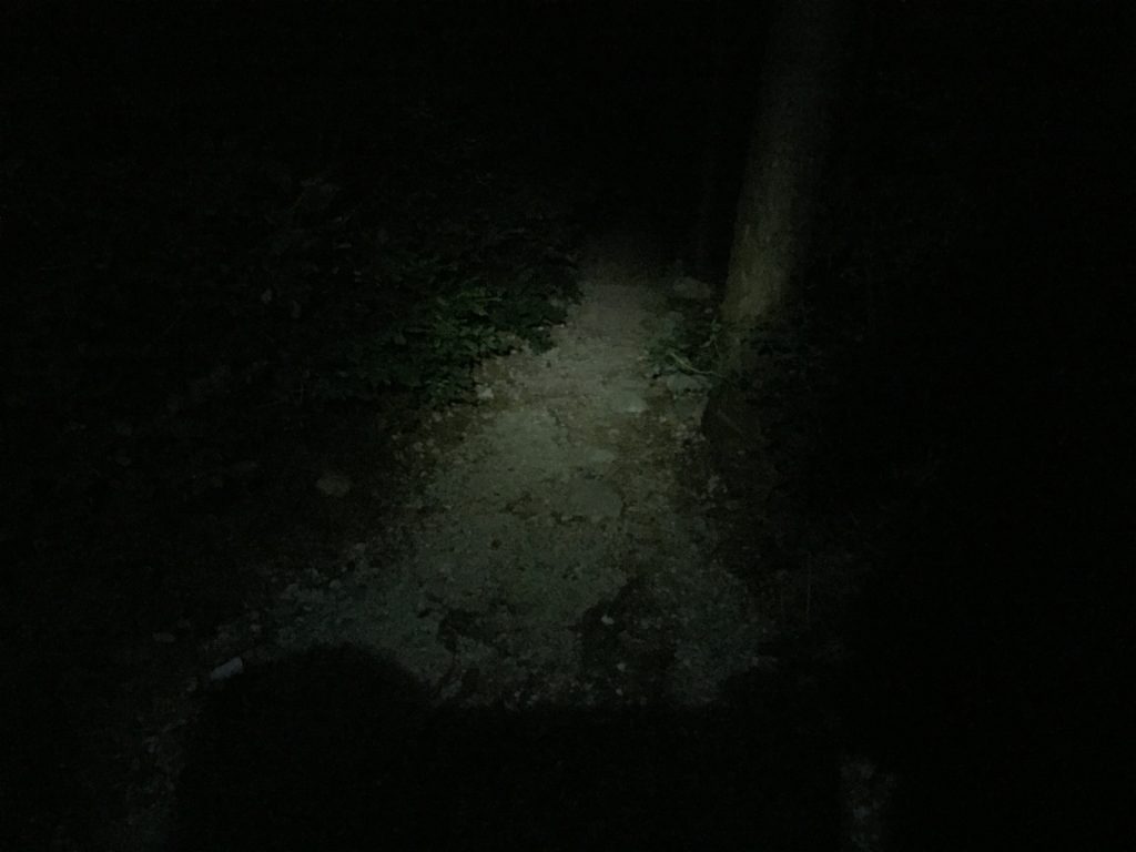 Hiking at night