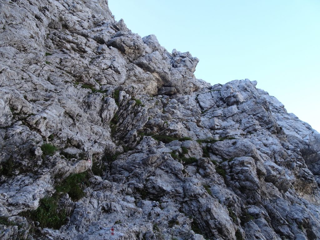 Climbing up the "Tominškova Pot" Via Ferrata (B)